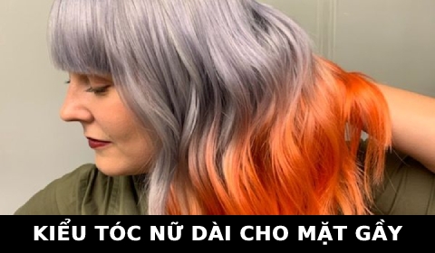Kiểu tóc nữ dài cho mặt gầy
