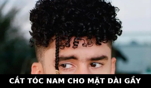Kiểu tóc nam dài cho mặt Gầy