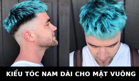 Kiểu tóc nam dài cho mặt Vuông