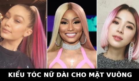Kiểu tóc nữ dài cho mặt Vuông