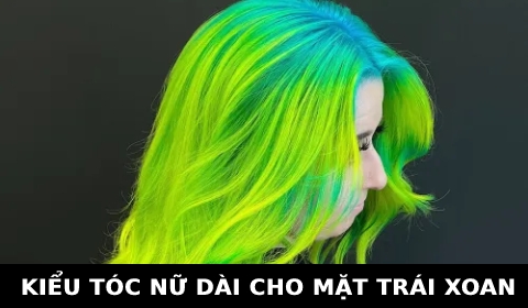 Kiểu tóc nữ dài cho mặt Trái xoan