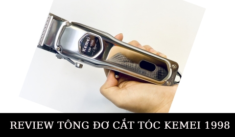 KHÁM PHÁ TÔNG ĐƠ KHÔNG DÂY CẮT TÓC CHÍNH HÃNG KEMEI 1998