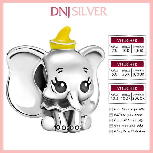 [Chính hãng] Charm bạc 925 cao cấp - Charm Disney Dumbo thích hợp để mix vòng tay charm bạc cao cấp - DN687