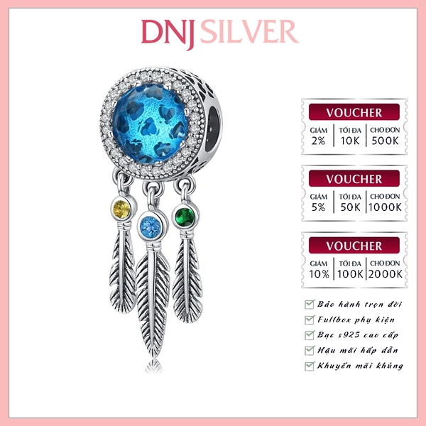 [Chính hãng] Charm bạc 925 cao cấp - Charm Sapphire Dream Catcher thích hợp để mix vòng tay charm bạc cao cấp - DN721