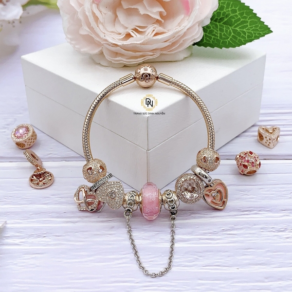 Vòng tay bạc S925, vòng tay charm thời trang phong thủy mã VDN0169