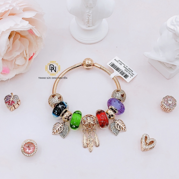 Vòng tay bạc S925, vòng tay charm thời trang phong thủy mã VDN0127