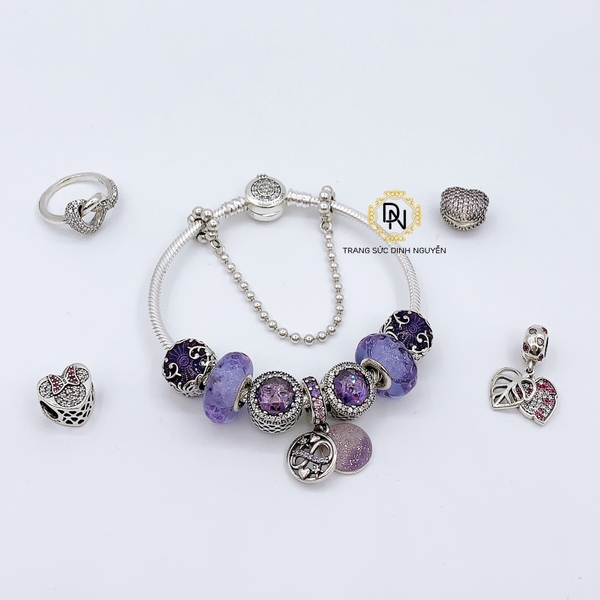 Vòng tay bạc S925, vòng tay charm thời trang phong thủy mã VDN0253