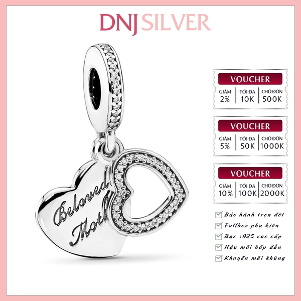 [Chính hãng] Charm bạc 925 cao cấp - Charm Beloved Mother Dangle thích hợp để mix vòng tay charm bạc cao cấp - DN468