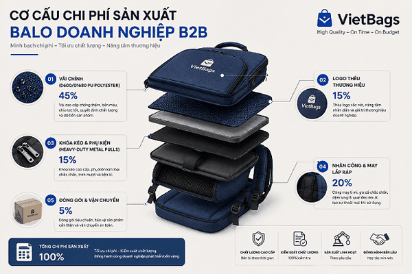 Cẩm Nang Lập Dự Toán & Tối Ưu 15 - 20% Chi Phí Đặt May Balo Doanh Nghiệp (B2B)