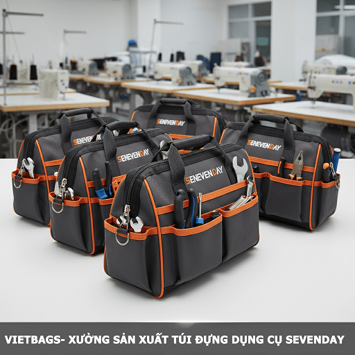 Sản Xuất Túi Đựng Dụng Cụ Cho Công Ty Senven Day | Vietbags.net