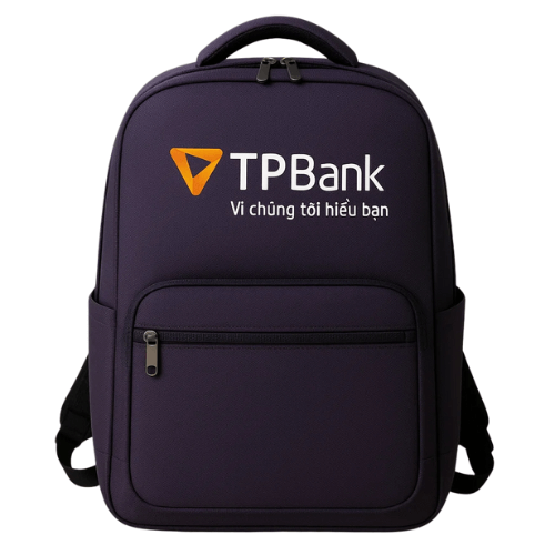 Balo học sinh in logo trường học VietBags sản xuất