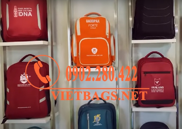 Balo in logo doanh nghiệp – VietBags sản xuất balo quảng bá thương hiệu chất lượng cao