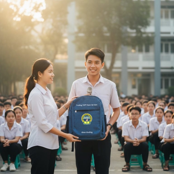 Xưởng may balo học sinh VietBags tại Hà Nội – chuyên sản xuất balo trường học số lượng lớn, giá xưởng cạnh tranh.