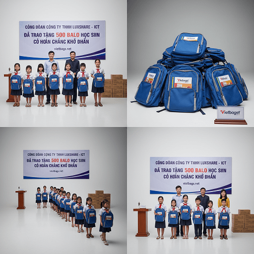 địa chỉ may balo công đoàn uy tín, chất lượng để chuẩn bị cho kỳ đại hội, dịp lễ tết hay khen thưởng nhân viên, hãy liên hệ ngay với Vietbags