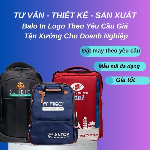 Balo in logo học sinh