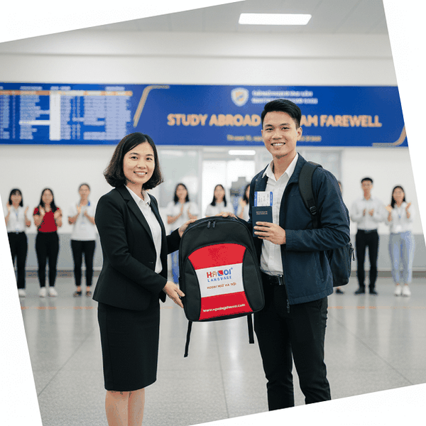 Mẫu balo trung tâm Anh ngữ thiết kế đẹp có in logo thương hiệu theo yêu cầu