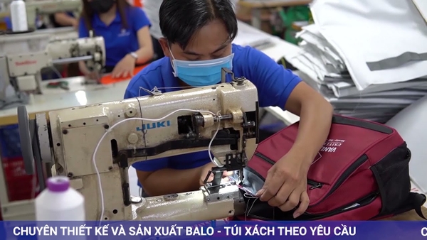 Quy trình may balo học sinh