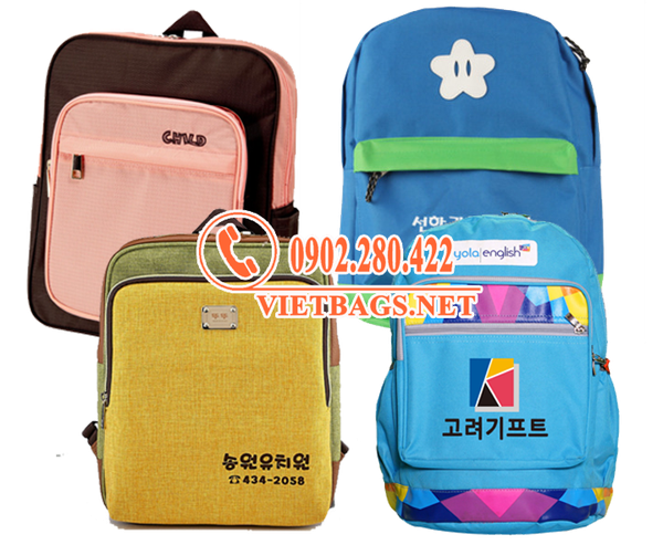 sản xuất balo mầm non