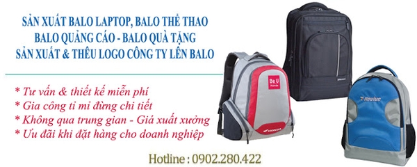 Sản xuất balo quảng cáo