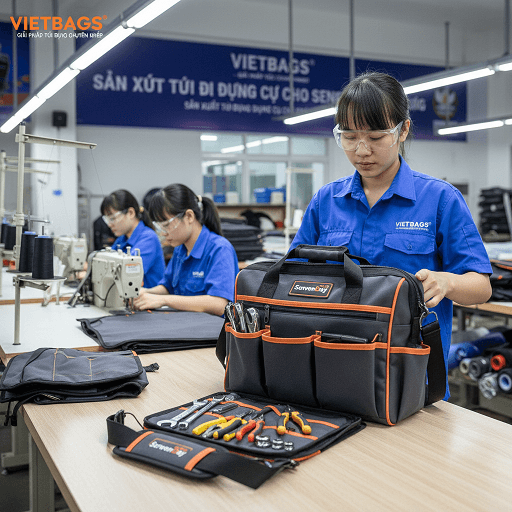 Mẫu túi đựng dụng cụ chuyên dụng chất lượng cao sản xuất bởi Vietbags cho đối tác Seven Day