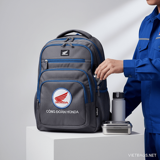 những chiếc balo quà tặng Honda chất lượng như dự án mẫu, sản phẩm được thiết kế và sản xuất bởi VietBags