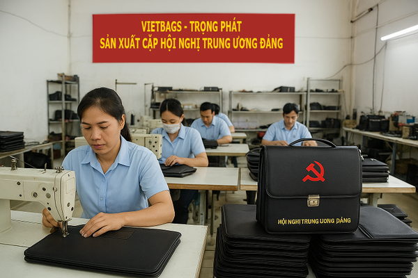 Cặp hội nghị Trung ương Đảng được VIETBAGS – Trọng Phát sản xuất, đóng gói và giao hàng tận nơi, đảm bảo đúng tiến độ và chất lượng.