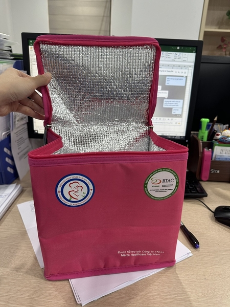 May túi giữ nhiệt bệnh viện Nam Học