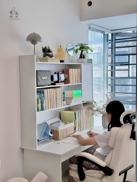 Bàn học cho trẻ TDBH0901 màu trắng tối giản đẹp mắt