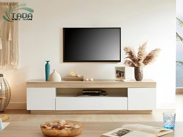 Kích thước kệ tivi để sàn tiêu chuẩn cho phòng khách hiện đại