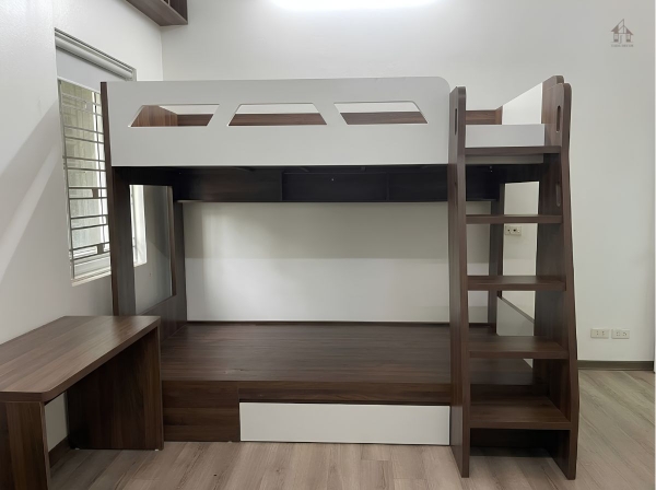 giường tầng người lớn thiết kế rộng rãi chắc chắn và hiện đại