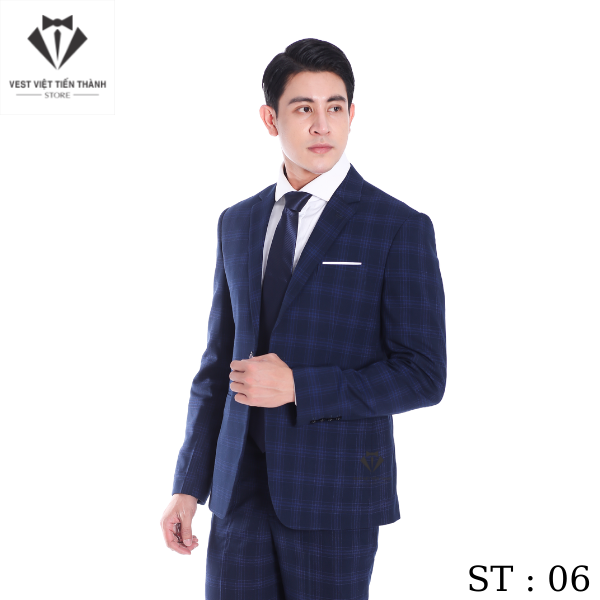 Áo Vest Tím Chấm Bi