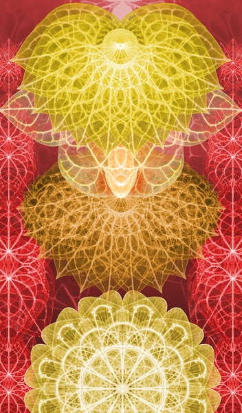 Tấm lụa tơ tằm mẫu Hồng môn Anthurium vàng sẫm