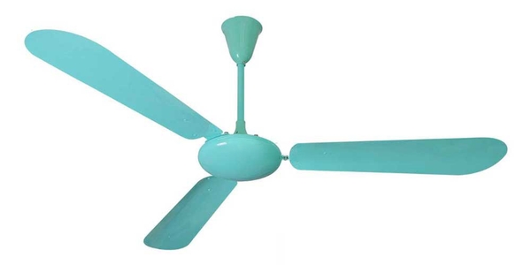 Quạt trần Vinawind QT-1400X 3 cánh, nhôm, có điều khiển Trắng/xanh