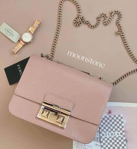 TÚI XÁCH FURLA BELLA MINI HỒNG MOONSTONE SIZE 19