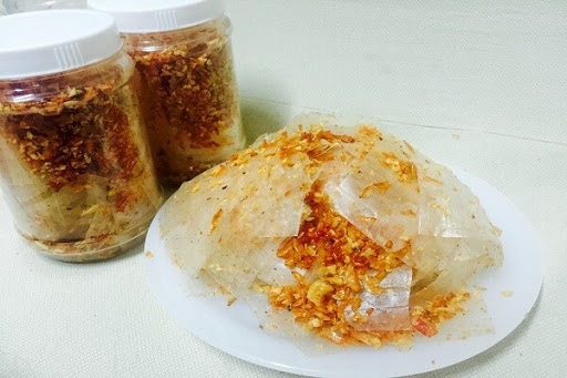 Bánh tráng tỏi long an cô út, chuyên banh trang trôn long an