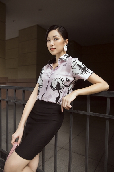 Silk Shirt-Pink Cotton bud