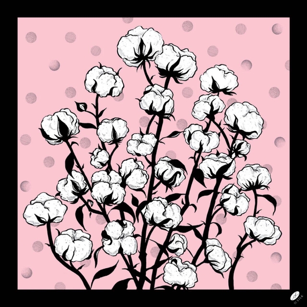 Cotton Flowers Pink