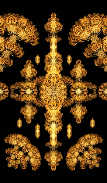 Gold Gilding orange silk fabric