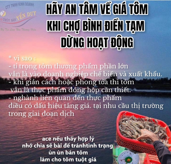 HÃY AN TÂM KHI CHỢ ĐẦU MỐI BÌNH ĐIỀN TẠM THỜI ĐÓNG CỬA.