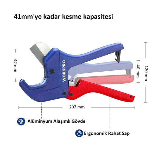 Kéo cắt ống nhựa PVC 42mm Workpro WP301006 cao cấp