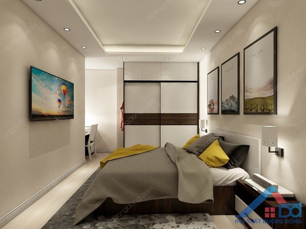 NỘI THẤT CHUNG CƯ 70M2 2 PHÒNG NGỦ HIỆN ĐẠI