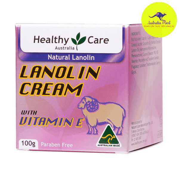 Thành phần chính trong Lanolin Cream with Vitamin E là gì?
