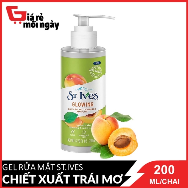 gel-rua-mat-chiet-xuat-trai-mo-st-ives-glowing-daily-facial-cleanser-200ml