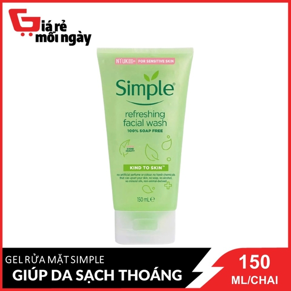 sua-rua-mat-simple-giup-da-sach-thoang-150ml-kind-to-skin-refreshing-facial-wash