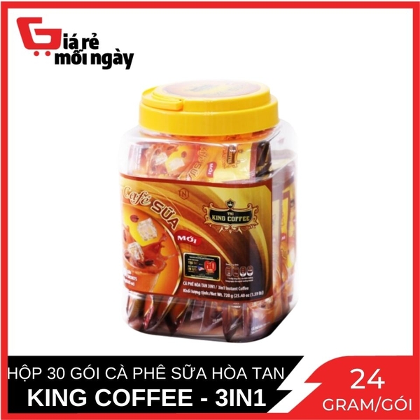 ca-phe-sua-hoa-tan-3in1-king-coffee-hop-nhua-30-goi-x-24g