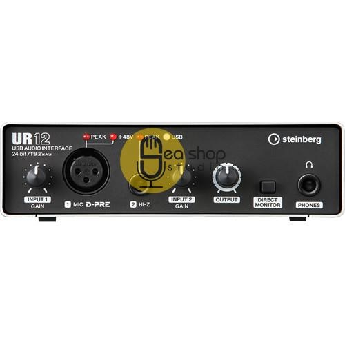 Sound Card Thu Âm Steinberg UR12 - USB Audio Interface | HỆ THỐNG PHÂN PHỐI  THIẾT BỊ THU ÂM LIVESTREAM CHÍNH HÃNG