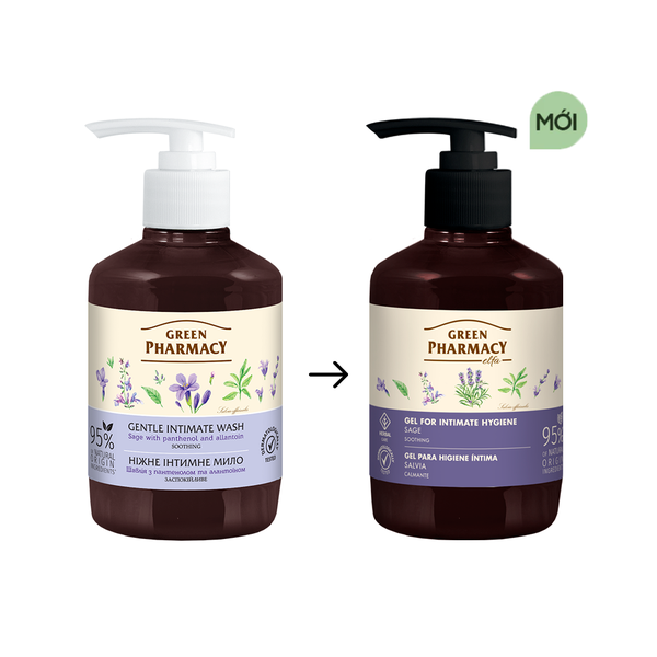 Dung dịch vệ sinh phụ nữ Green Pharmacy kháng viêm Cây Xô Thơm 370ml