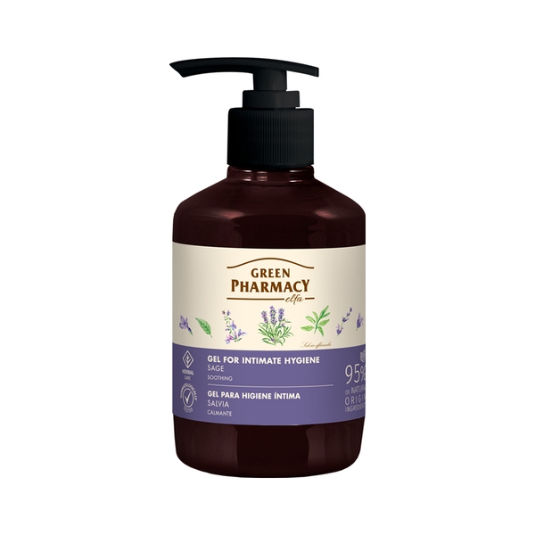 Dung dịch vệ sinh phụ nữ Green Pharmacy kháng viêm Cây Xô Thơm 370ml