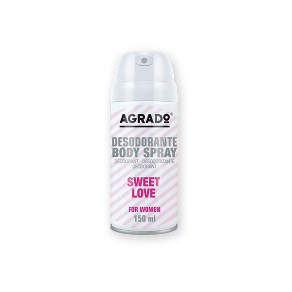 Xịt khử mùi body Agrado hương nước hoa Sweet Love 150ml