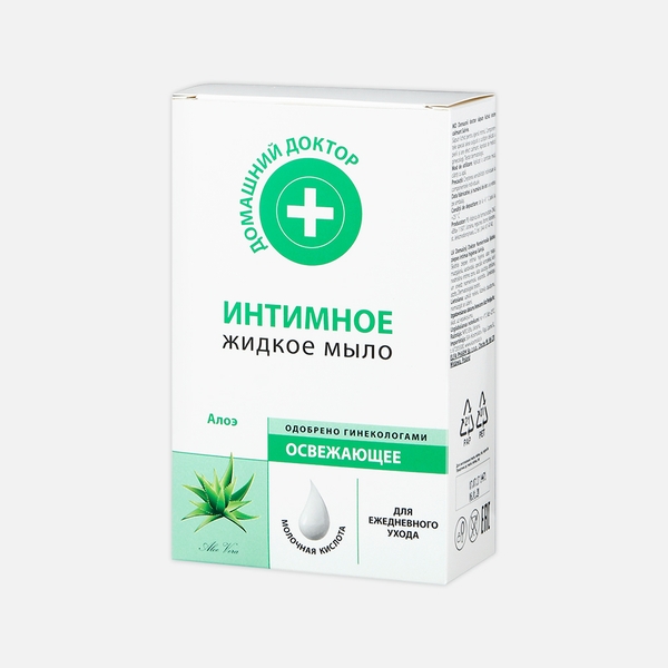 Dung dịch vệ sinh phụ nữ Domashnij Doctor khô thoáng chiết xuất Lô hội 200ml